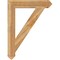 Ekena Millwork Traditional Arts & Crafts Rough Sawn Bracket, Western Red Cedar, 6"W x 36"D x 48"H BKT06X36X48TRA03RWR - alternate 4